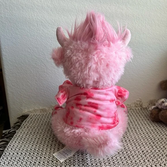 Build-A-Bear Pink Stuffed Strawberry Highland Cow - Picture 4 of 4